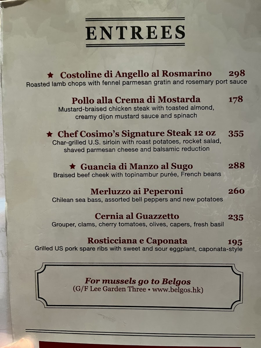 Menu - Grappa's Cellar photo 3