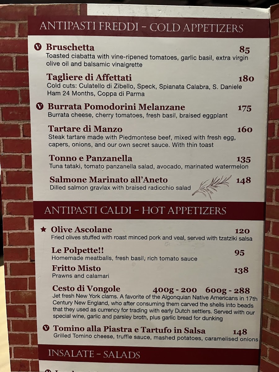 Menu - Grappa's Cellar photo 4
