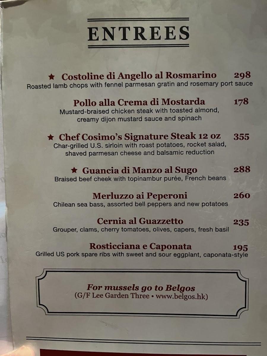 Menu - Grappa's Cellar photo 5