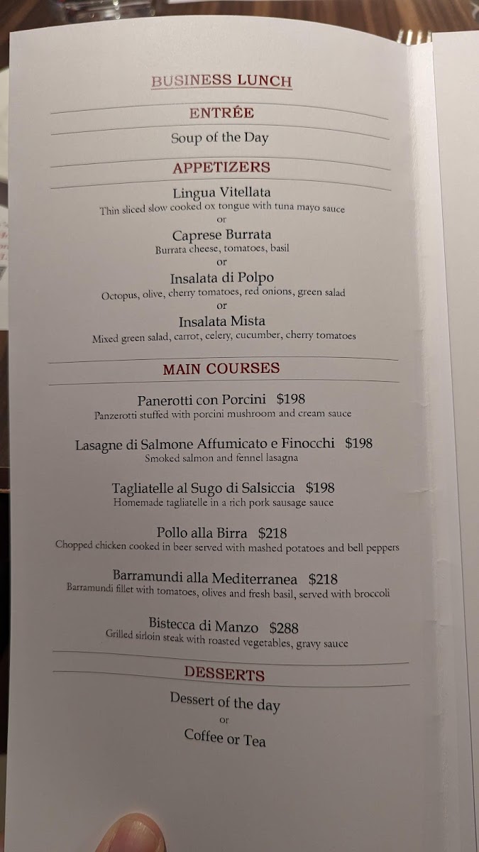 Menu - Grappa's Cellar photo 7